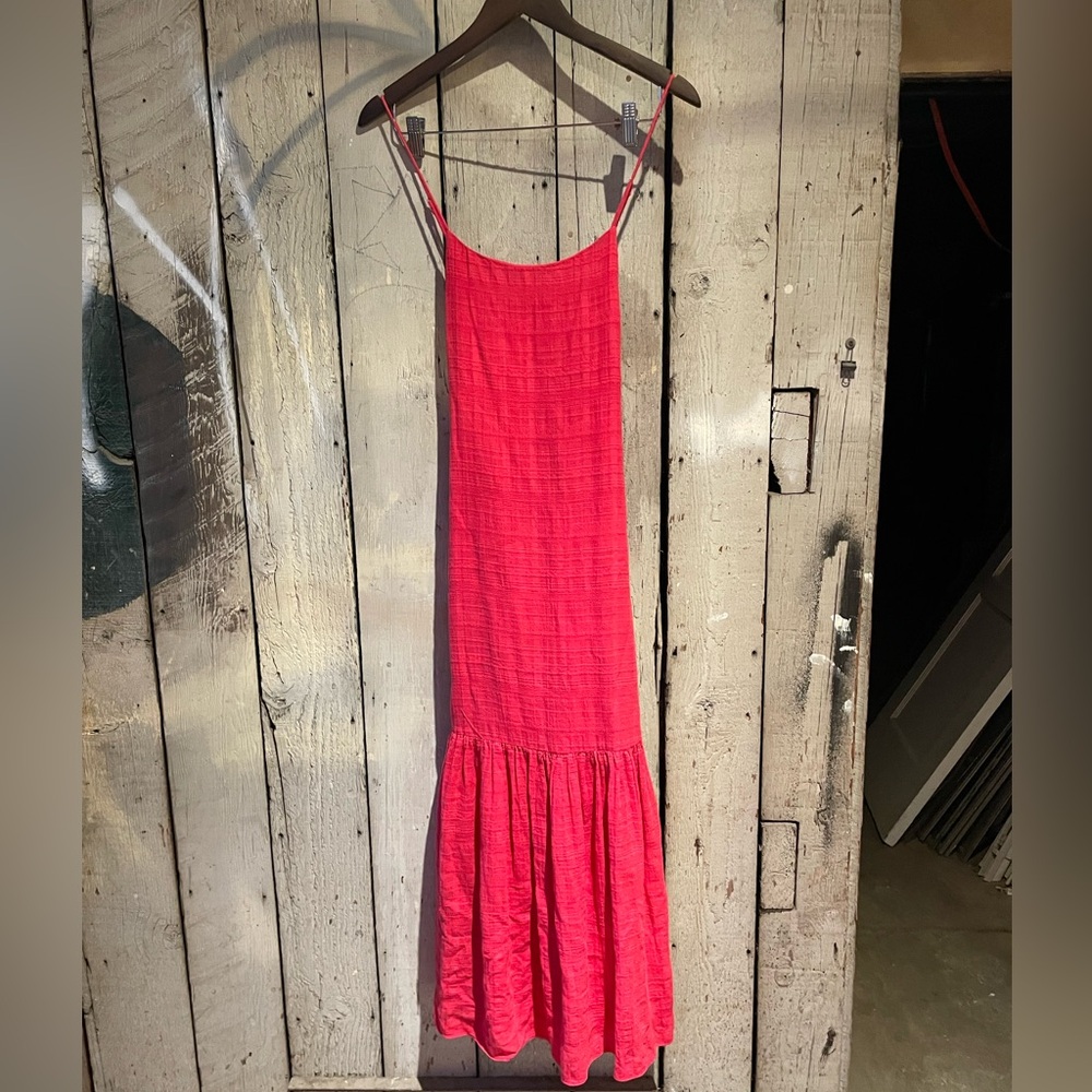 1.State red cotton strappy sundress size S - Picture 6 of 6